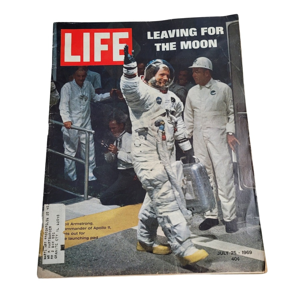 Life Magazine July 25 1969 Apollo 11 Moon Landing Issue Vintage